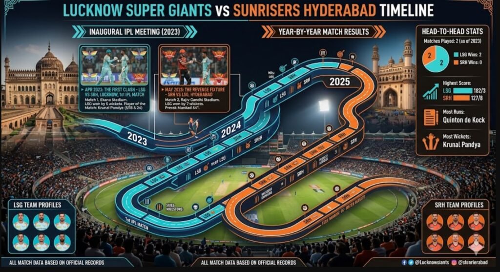 lucknow super giants vs sunrisers hyderabad timeline